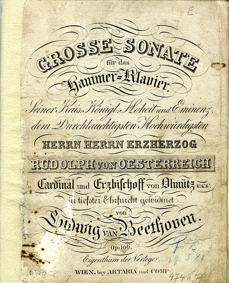 Beethoven - Sonata nº 29 em Si Bemol Maior, Op.106 – “Hammerklavier”